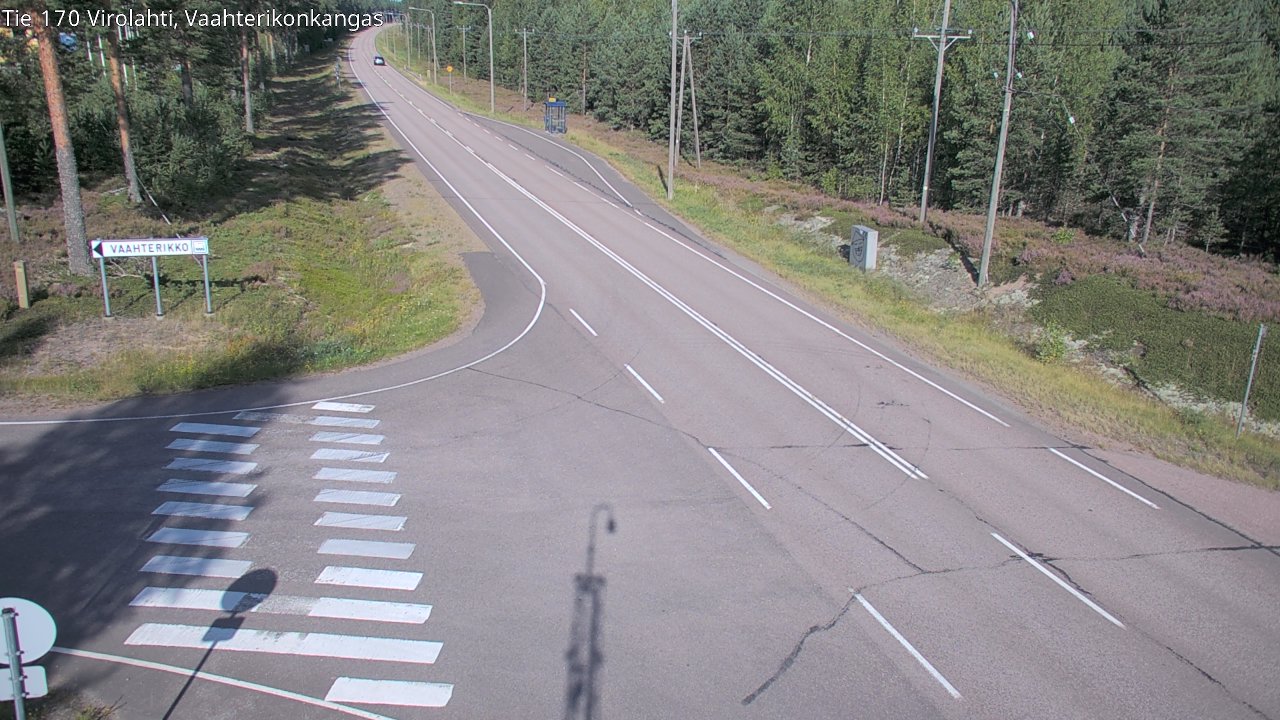 Weather Camera Image Road 170 Virolahti, Vaahterikonkangas, Virolahti, Kymenlaakso