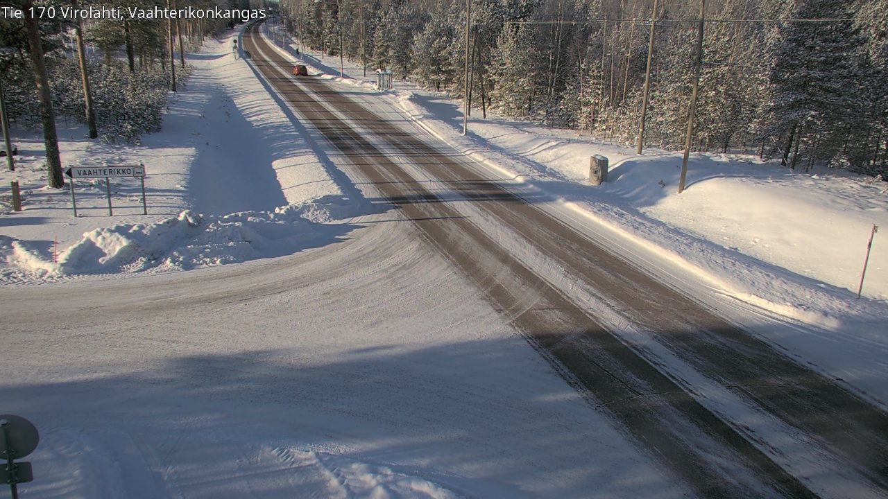Weather Camera Image Väg 170 Vederlax, Vaahterikonkangas, Virolahti, Kymenlaakso