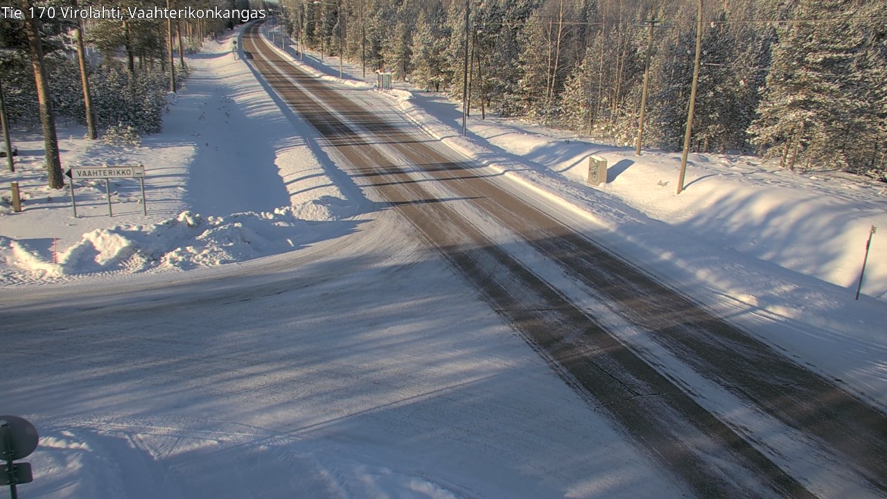 Weather Camera Image Väg 170 Vederlax, Vaahterikonkangas, Virolahti, Kymenlaakso