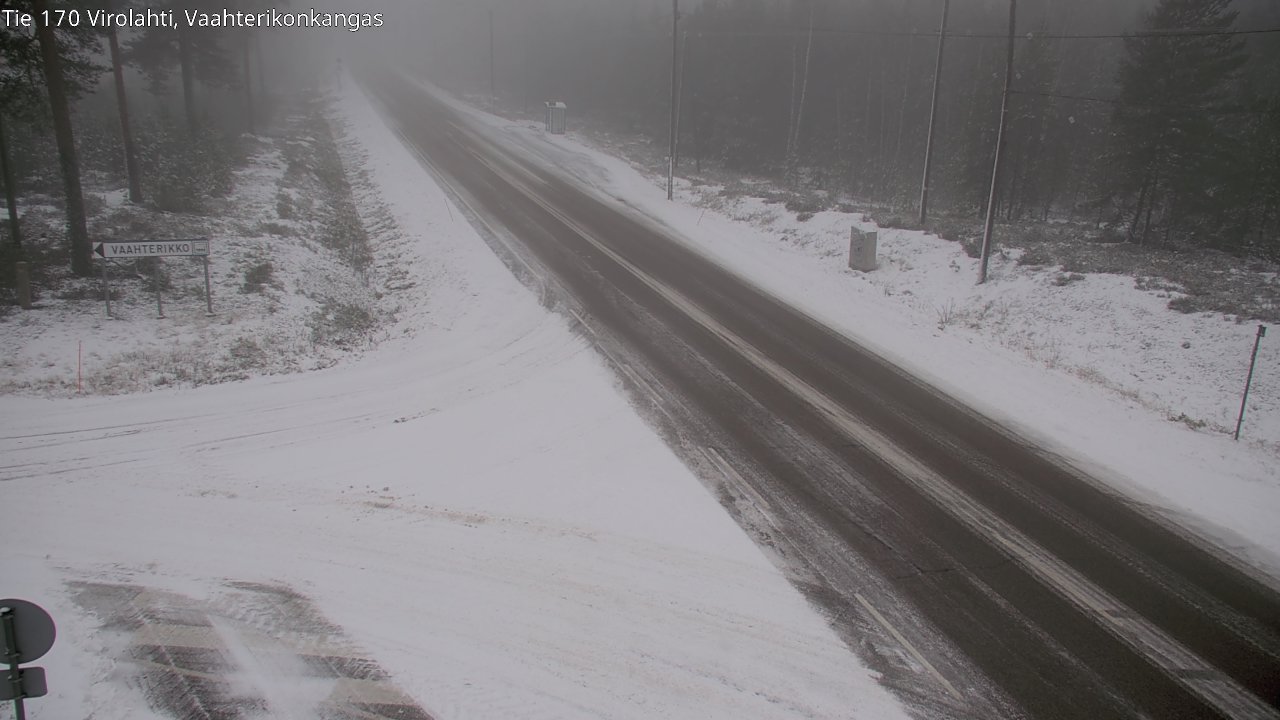 Weather Camera Image Väg 170 Vederlax, Vaahterikonkangas, Virolahti, Kymenlaakso