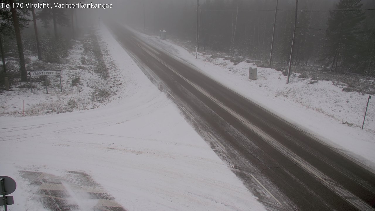 Weather Camera Image Väg 170 Vederlax, Vaahterikonkangas, Virolahti, Kymenlaakso
