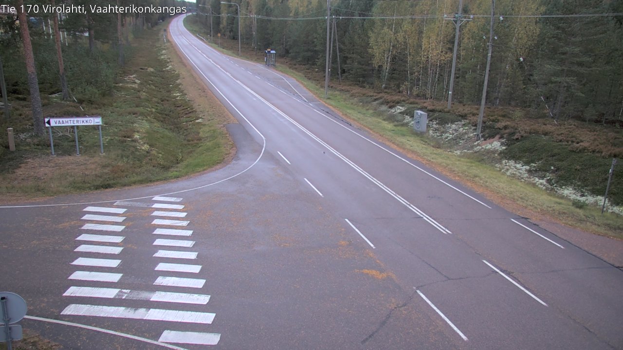 Weather Camera Image Väg 170 Vederlax, Vaahterikonkangas, Virolahti, Kymenlaakso