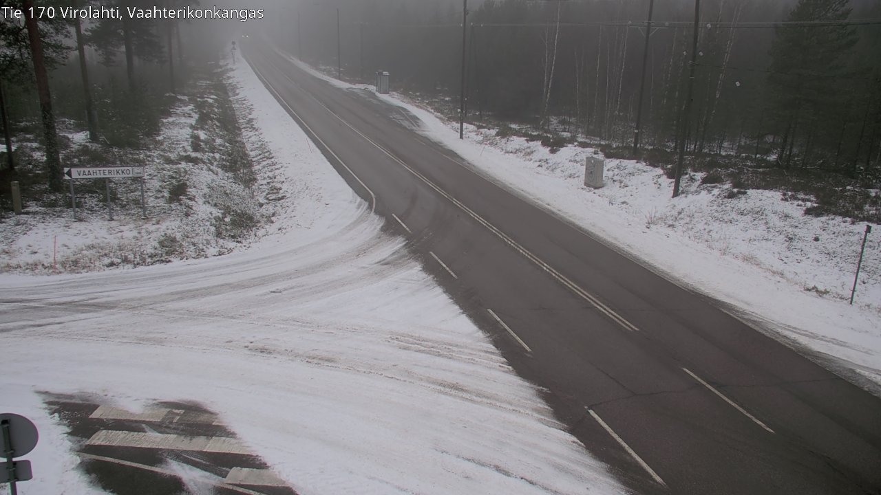 Weather Camera Image Väg 170 Vederlax, Vaahterikonkangas, Virolahti, Kymenlaakso