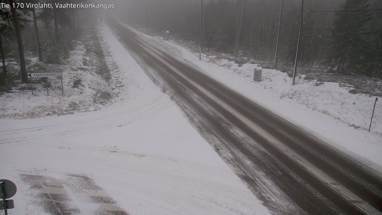 Weather Camera Image Väg 170 Vederlax, Vaahterikonkangas, Virolahti, Kymenlaakso
