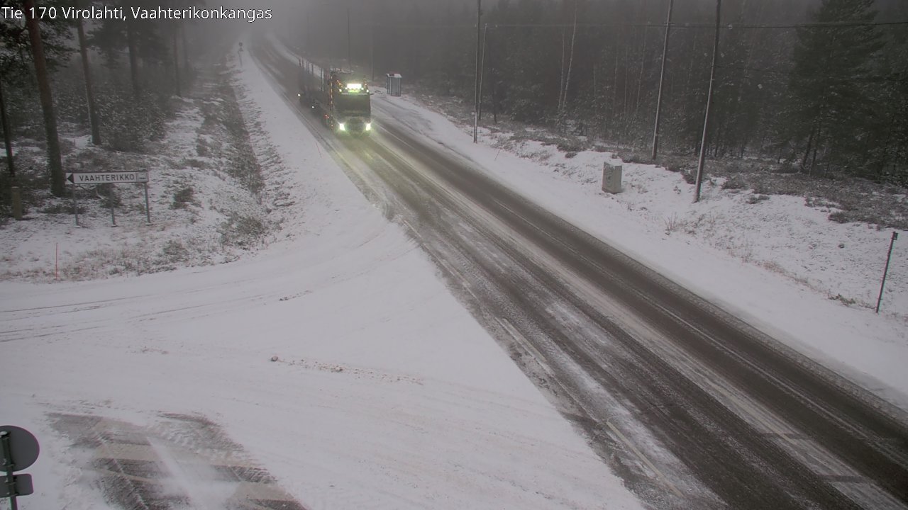Weather Camera Image Väg 170 Vederlax, Vaahterikonkangas, Virolahti, Kymenlaakso