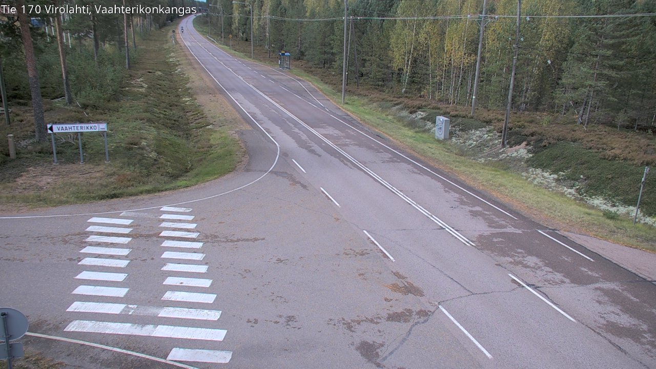 Weather Camera Image Väg 170 Vederlax, Vaahterikonkangas, Virolahti, Kymenlaakso