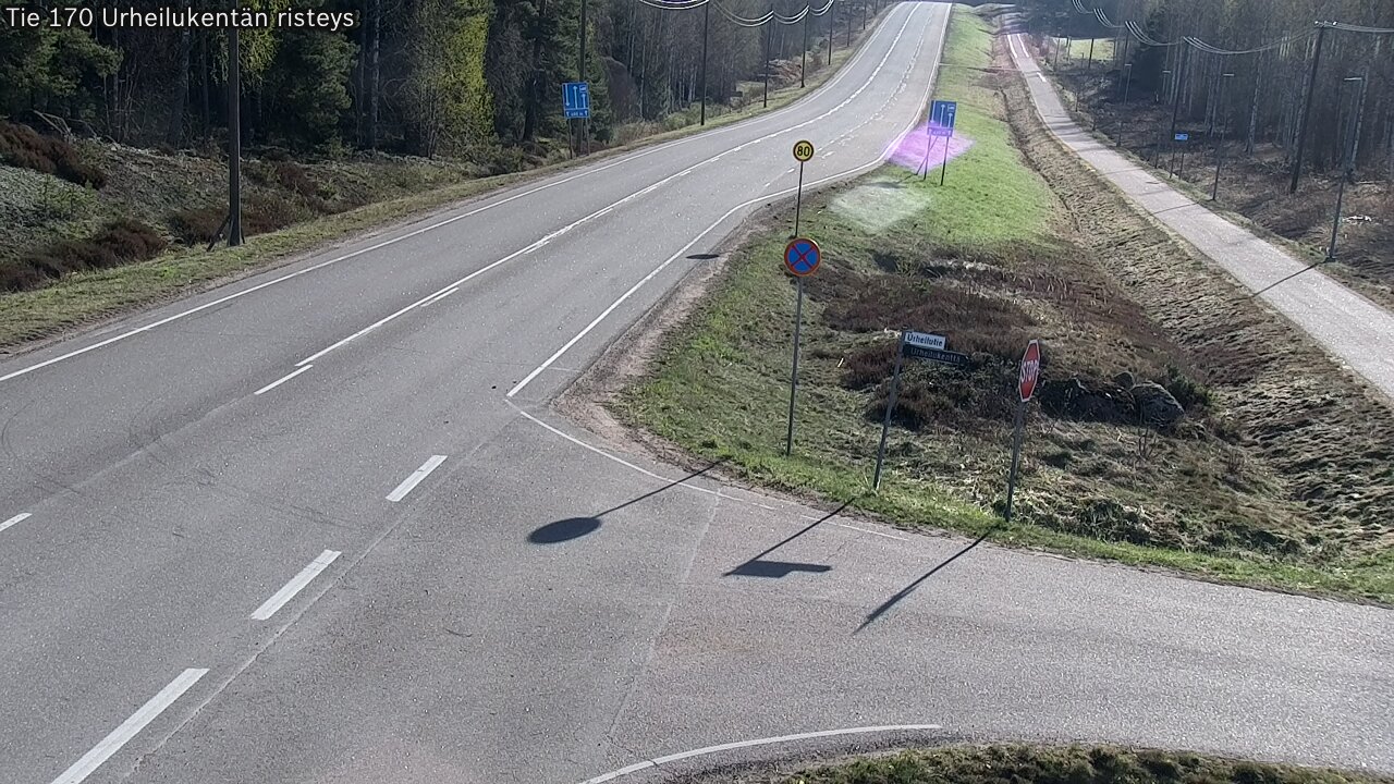 Kelikamerat Kuva Tie 170 Virolahti Urheilukentän risteys, Virolahti, Kymenlaakso