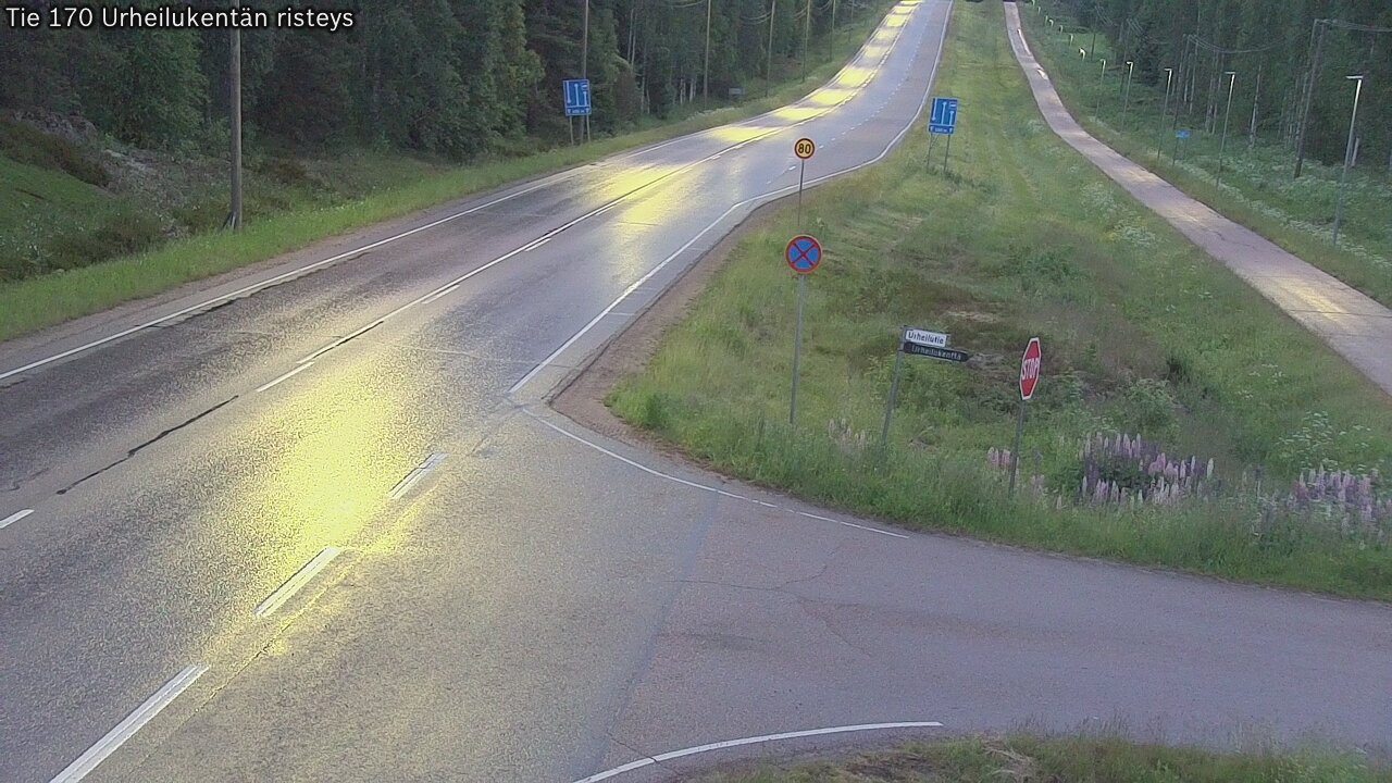 Kelikamerat Kuva Tie 170 Virolahti Urheilukentän risteys, Virolahti, Kymenlaakso