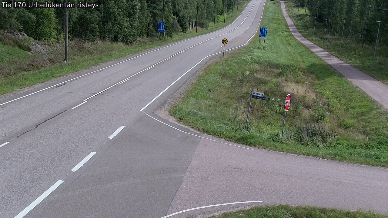 Kelikamerat Kuva Tie 170 Virolahti Urheilukentän risteys, Virolahti, Kymenlaakso