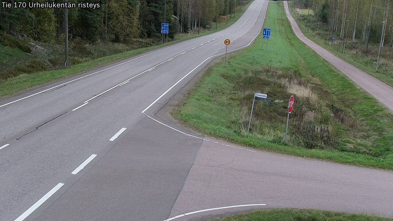 Kelikamerat Kuva Tie 170 Virolahti Urheilukentän risteys, Virolahti, Kymenlaakso