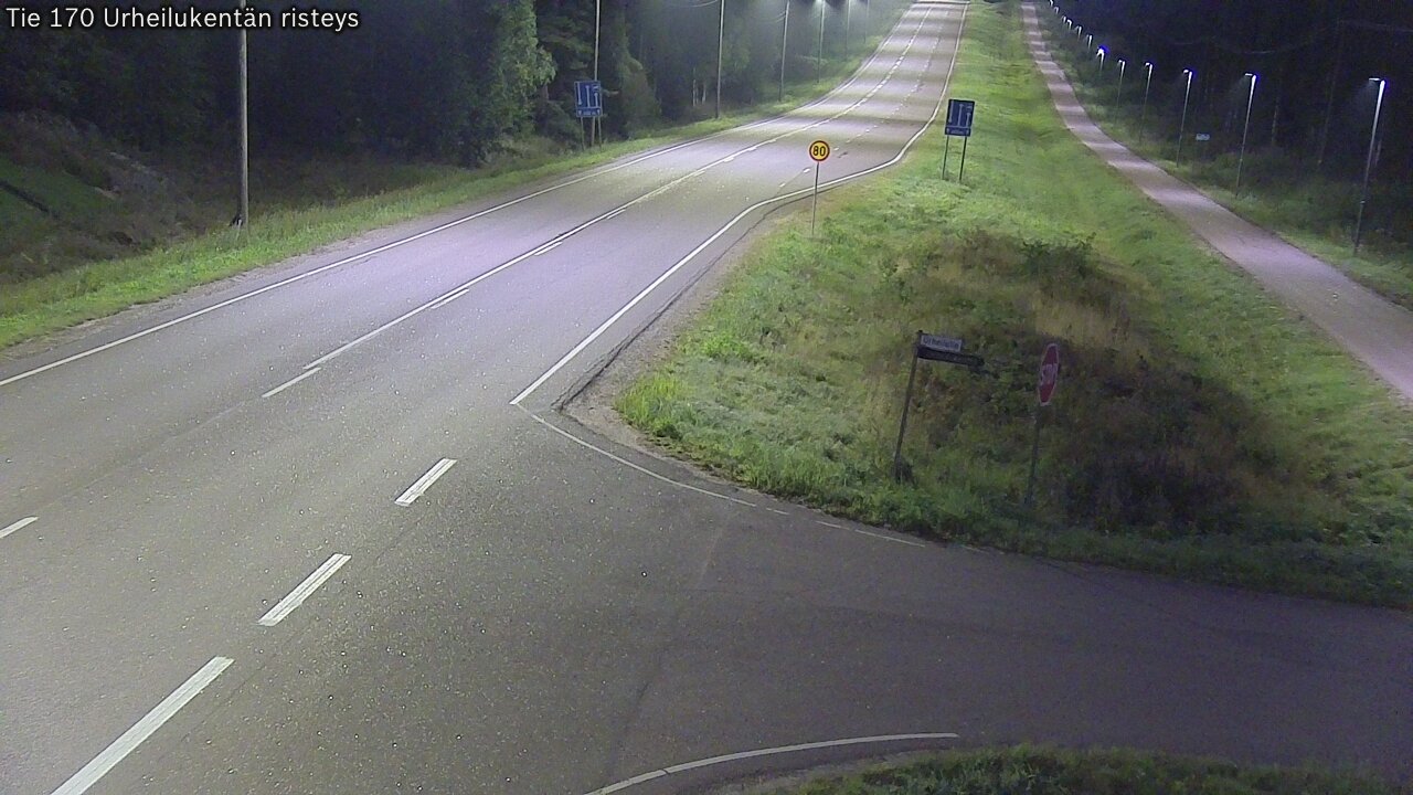 Kelikamerat Kuva Tie 170 Virolahti Urheilukentän risteys, Virolahti, Kymenlaakso