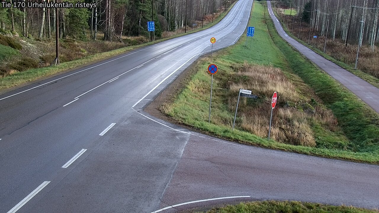 Kelikamerat Kuva Tie 170 Virolahti Urheilukentän risteys, Virolahti, Kymenlaakso