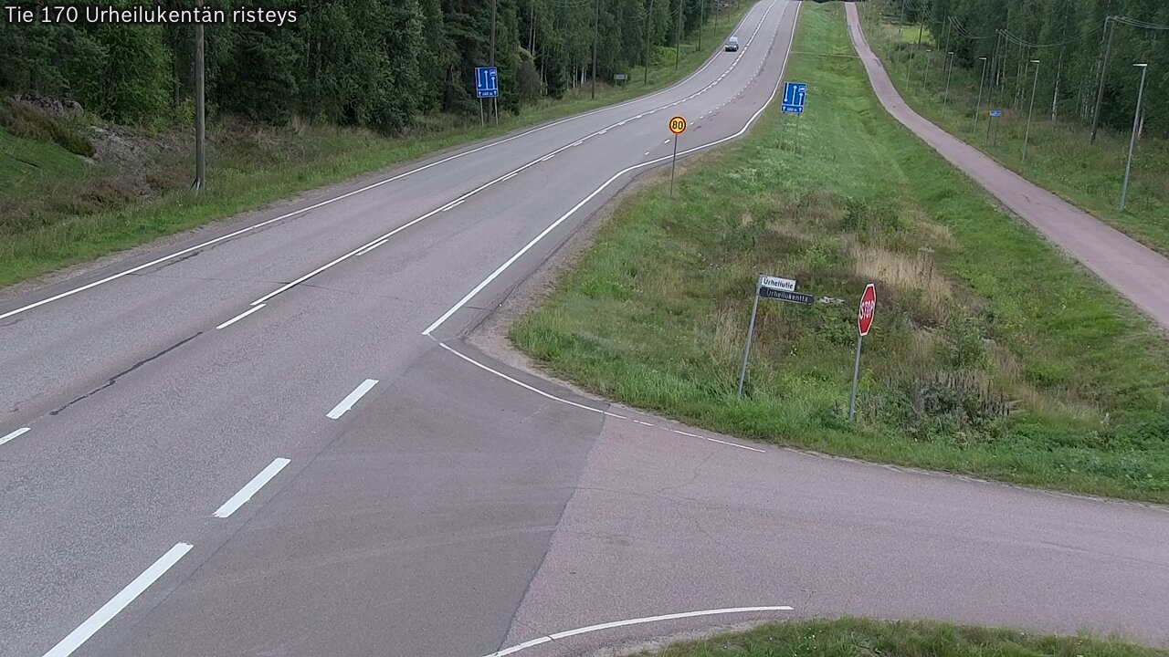Kelikamerat Kuva Tie 170 Virolahti Urheilukentän risteys, Virolahti, Kymenlaakso