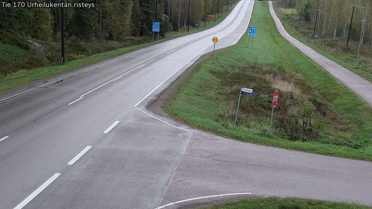 Kelikamerat Kuva Tie 170 Virolahti Urheilukentän risteys, Virolahti, Kymenlaakso