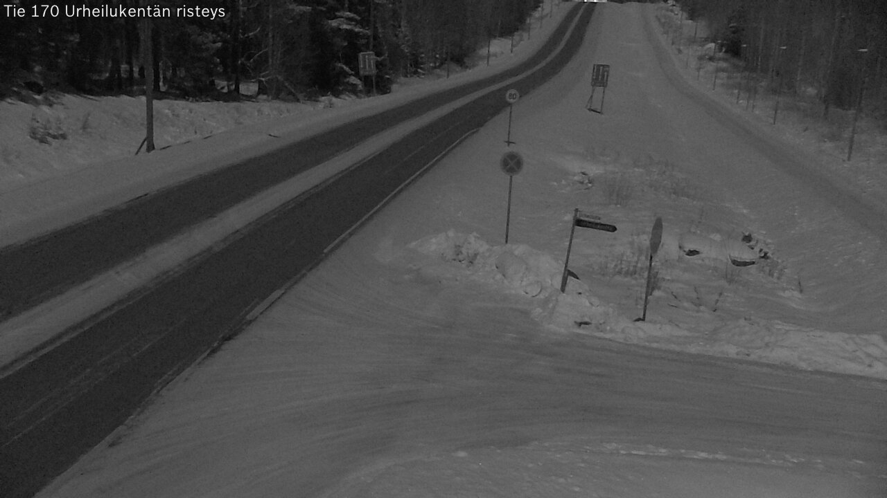 Kelikamerat Kuva Tie 170 Virolahti Urheilukentän risteys, Virolahti, Kymenlaakso