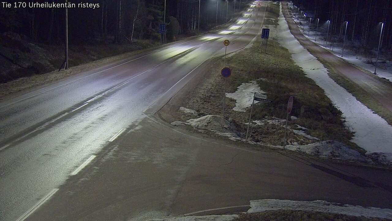 Kelikamerat Kuva Tie 170 Virolahti Urheilukentän risteys, Virolahti, Kymenlaakso