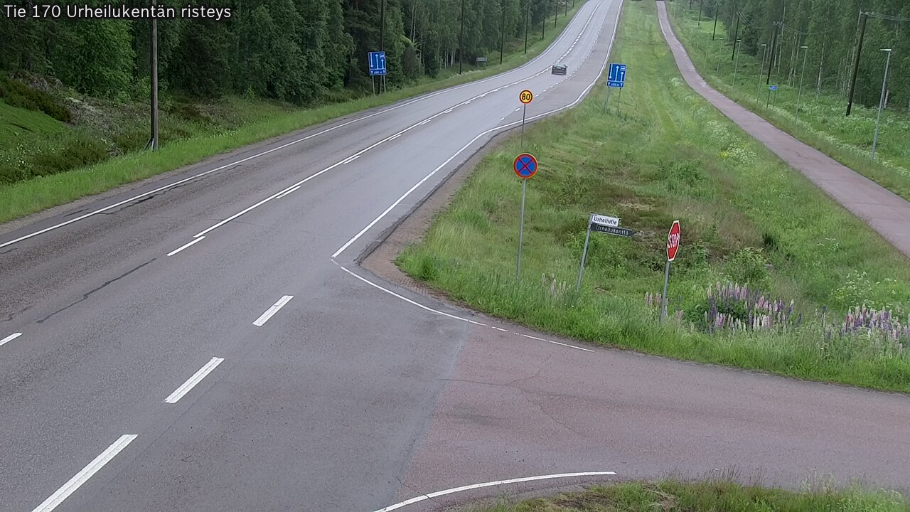 Weather Camera Image Road 170 Virolahti Sports field crossing, Virolahti, Kymenlaakso