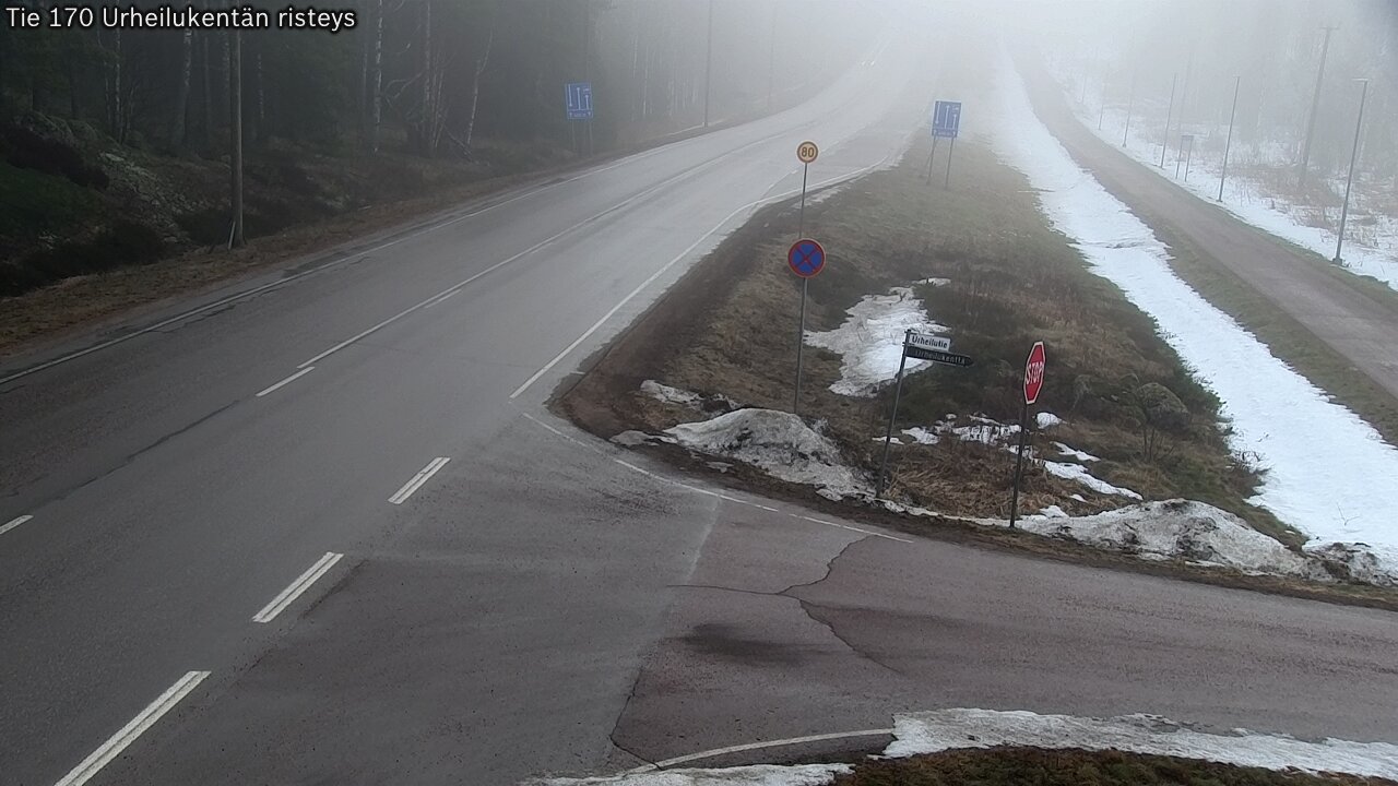 Kelikamerat Kuva Tie 170 Virolahti Urheilukentän risteys, Virolahti, Kymenlaakso