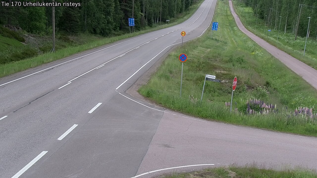 Kelikamerat Kuva Tie 170 Virolahti Urheilukentän risteys, Virolahti, Kymenlaakso