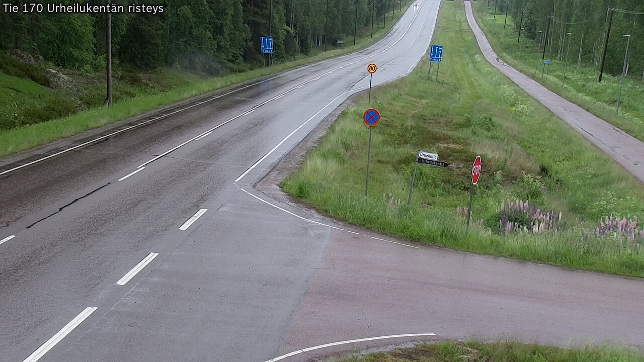 Kelikamerat Kuva Tie 170 Virolahti Urheilukentän risteys, Virolahti, Kymenlaakso