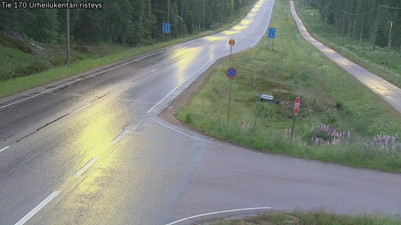 Kelikamerat Kuva Tie 170 Virolahti Urheilukentän risteys, Virolahti, Kymenlaakso