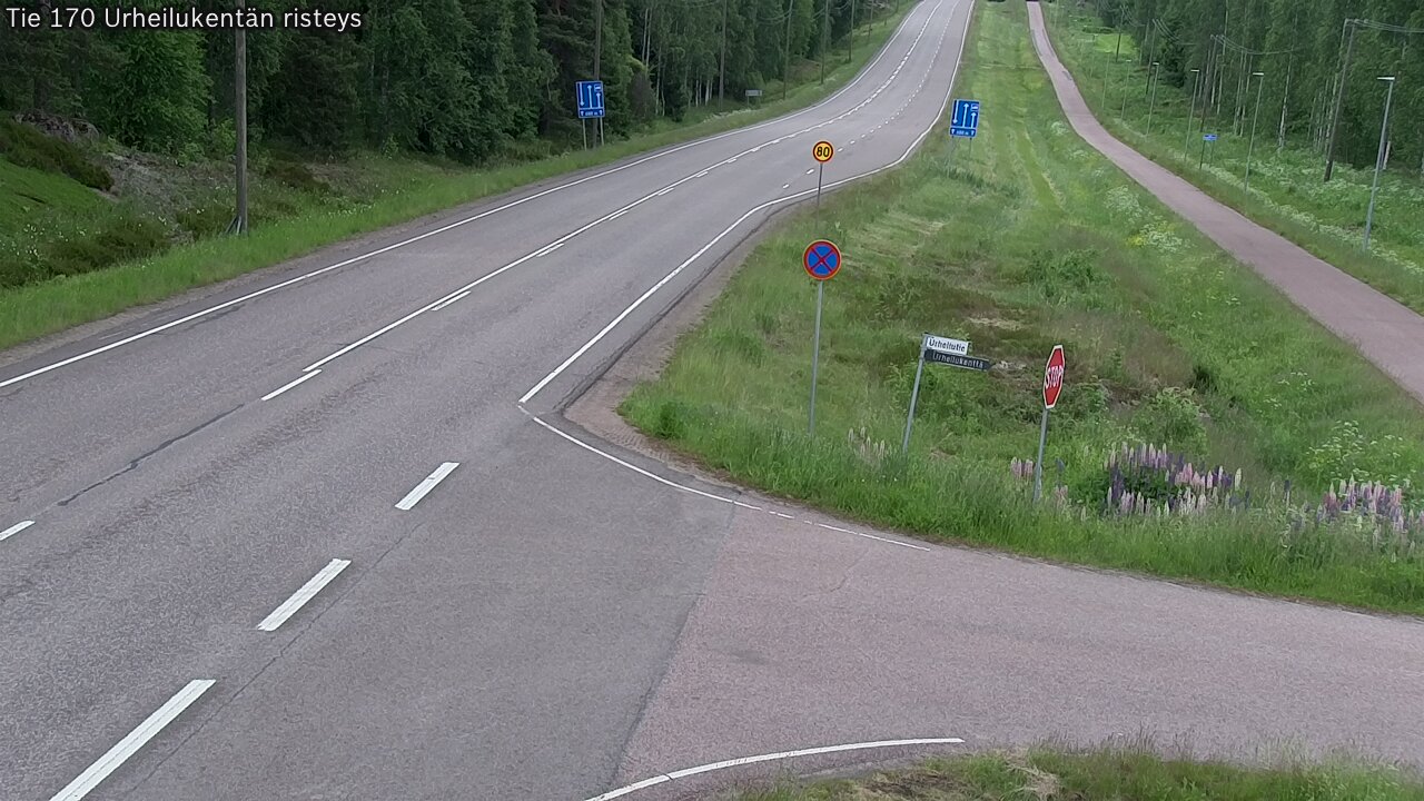 Kelikamerat Kuva Tie 170 Virolahti Urheilukentän risteys, Virolahti, Kymenlaakso