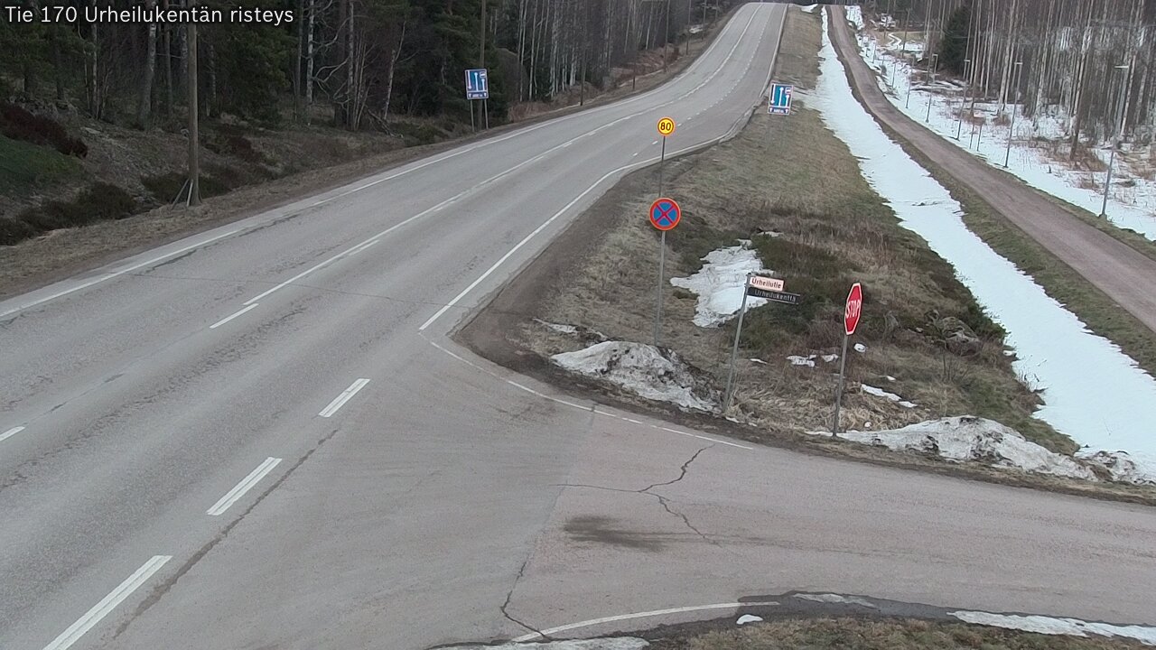 Weather Camera Image Road 170 Virolahti Sports field crossing, Virolahti, Kymenlaakso