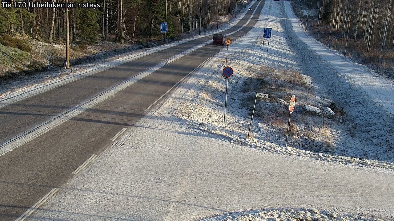 Kelikamerat Kuva Tie 170 Virolahti Urheilukentän risteys, Virolahti, Kymenlaakso