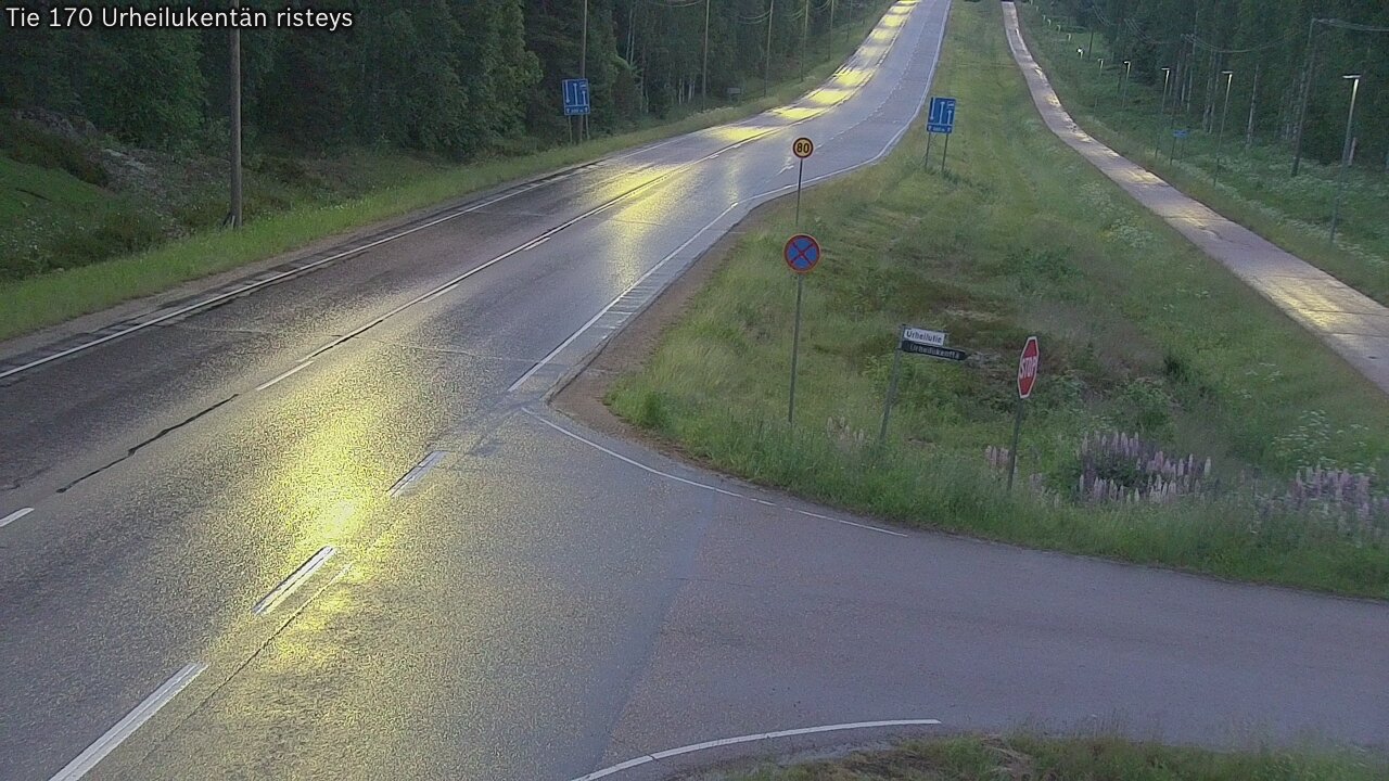 Kelikamerat Kuva Tie 170 Virolahti Urheilukentän risteys, Virolahti, Kymenlaakso