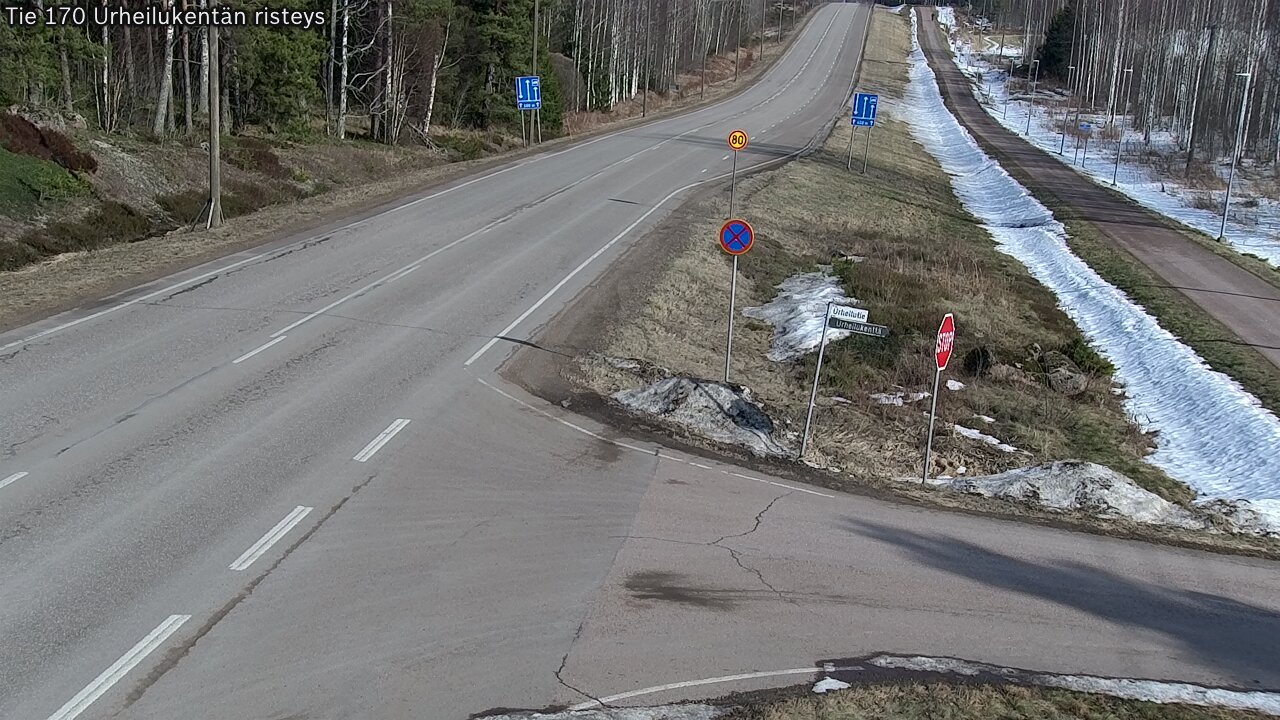 Kelikamerat Kuva Tie 170 Virolahti Urheilukentän risteys, Virolahti, Kymenlaakso