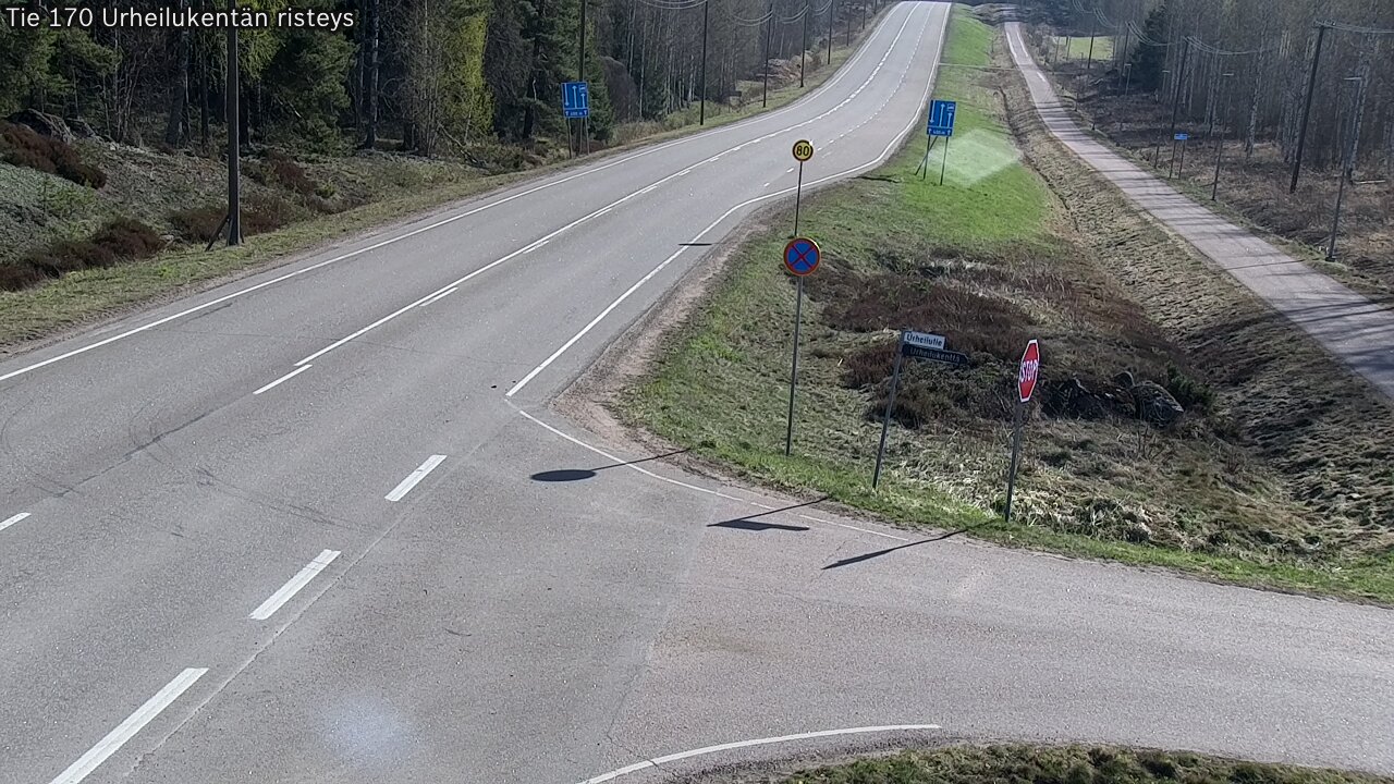 Kelikamerat Kuva Tie 170 Virolahti Urheilukentän risteys, Virolahti, Kymenlaakso
