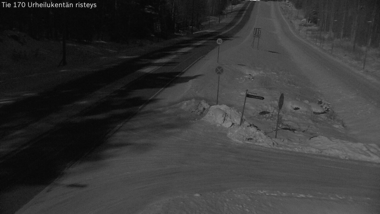 Kelikamerat Kuva Tie 170 Virolahti Urheilukentän risteys, Virolahti, Kymenlaakso