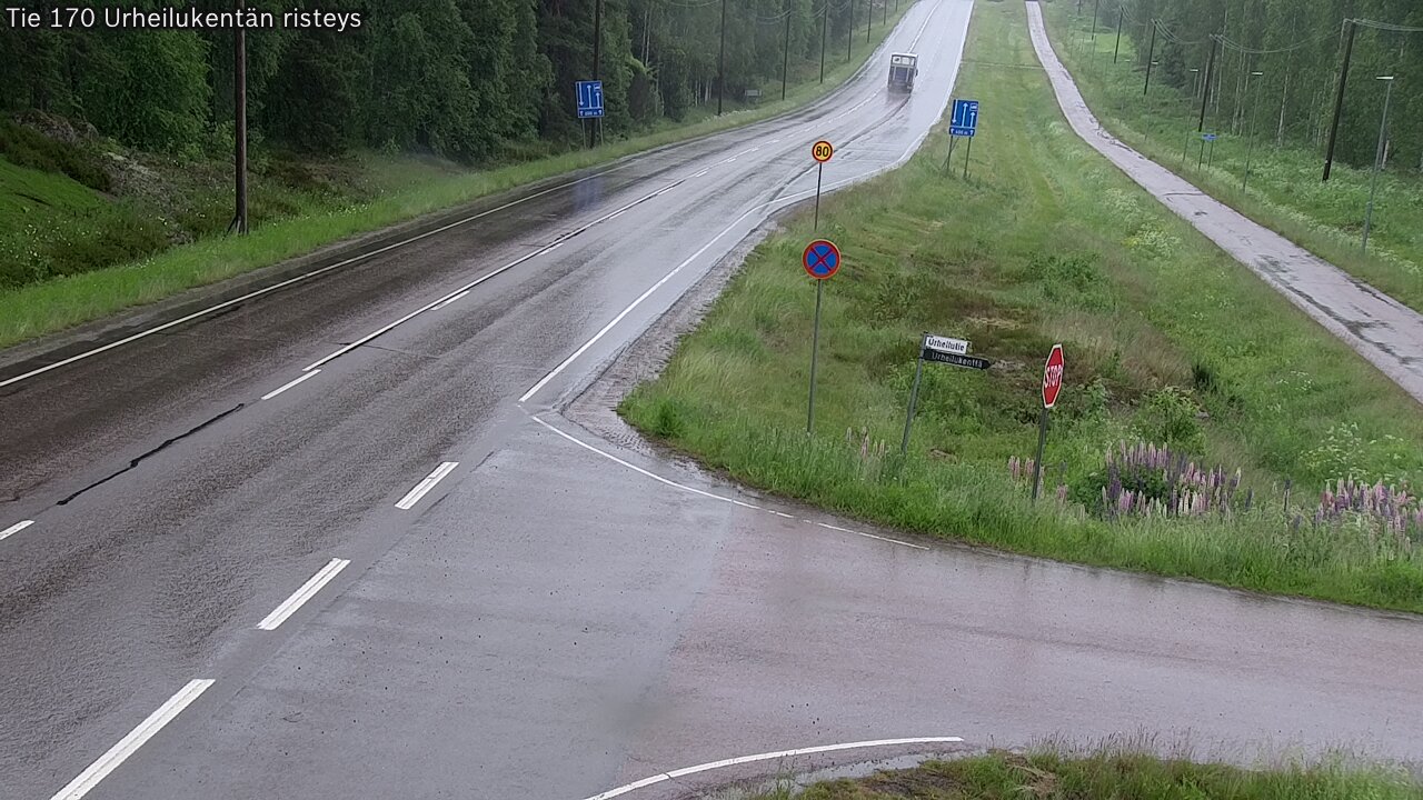 Kelikamerat Kuva Tie 170 Virolahti Urheilukentän risteys, Virolahti, Kymenlaakso