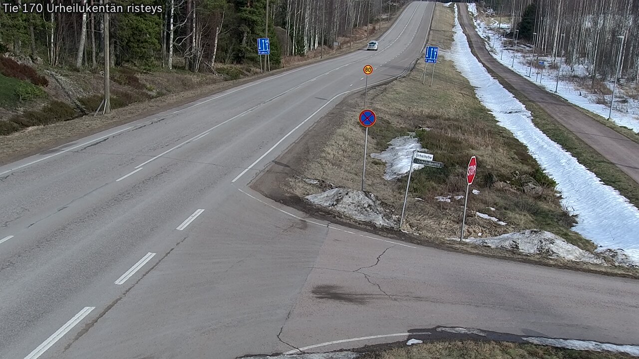 Weather Camera Image Road 170 Virolahti Sports field crossing, Virolahti, Kymenlaakso