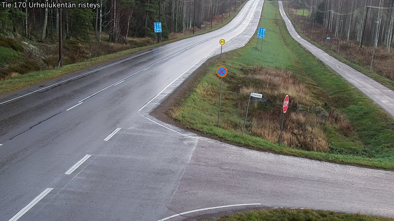 Kelikamerat Kuva Tie 170 Virolahti Urheilukentän risteys, Virolahti, Kymenlaakso