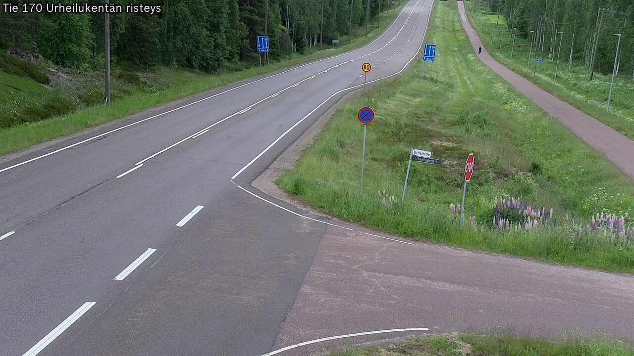 Kelikamerat Kuva Tie 170 Virolahti Urheilukentän risteys, Virolahti, Kymenlaakso