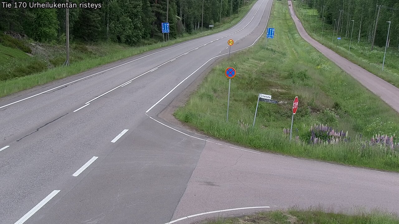Kelikamerat Kuva Tie 170 Virolahti Urheilukentän risteys, Virolahti, Kymenlaakso