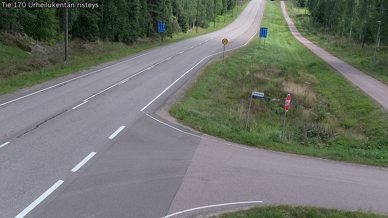 Kelikamerat Kuva Tie 170 Virolahti Urheilukentän risteys, Virolahti, Kymenlaakso