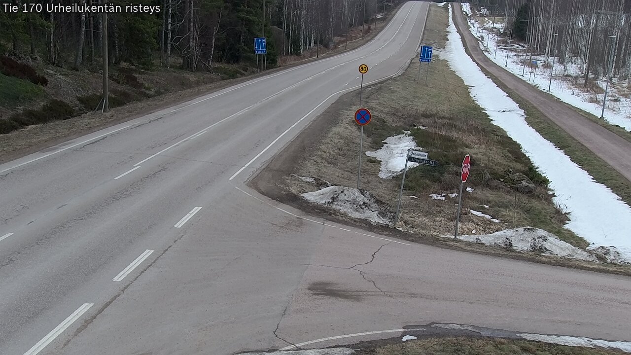 Weather Camera Image Road 170 Virolahti Sports field crossing, Virolahti, Kymenlaakso