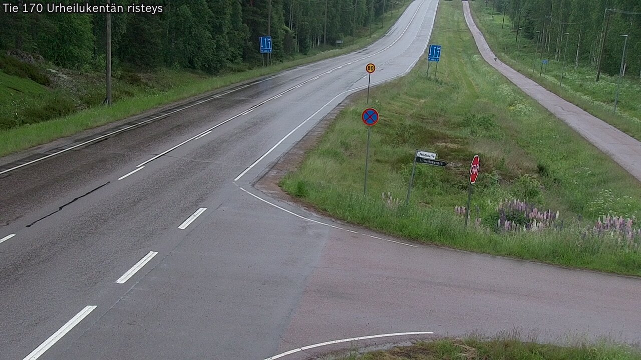 Kelikamerat Kuva Tie 170 Virolahti Urheilukentän risteys, Virolahti, Kymenlaakso
