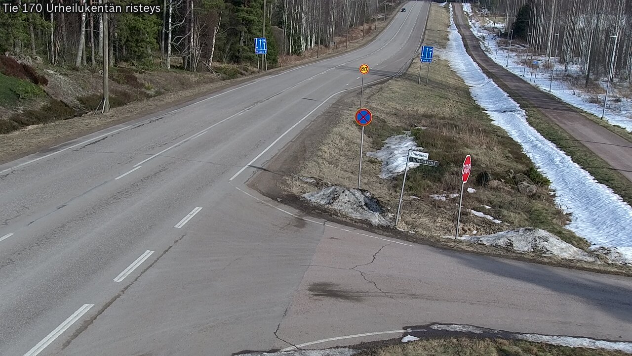 Kelikamerat Kuva Tie 170 Virolahti Urheilukentän risteys, Virolahti, Kymenlaakso