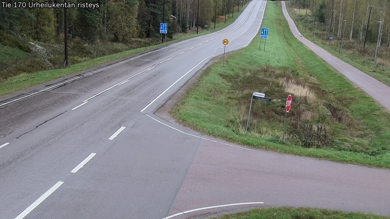 Kelikamerat Kuva Tie 170 Virolahti Urheilukentän risteys, Virolahti, Kymenlaakso