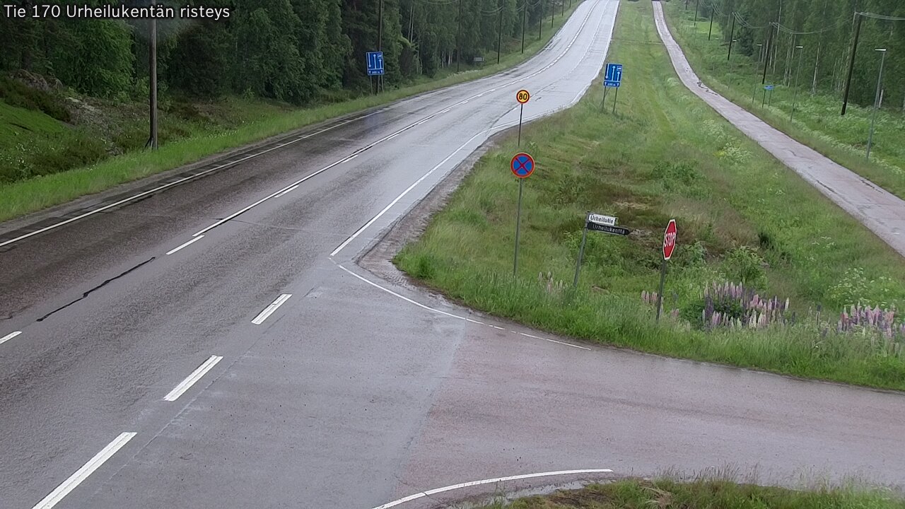 Kelikamerat Kuva Tie 170 Virolahti Urheilukentän risteys, Virolahti, Kymenlaakso