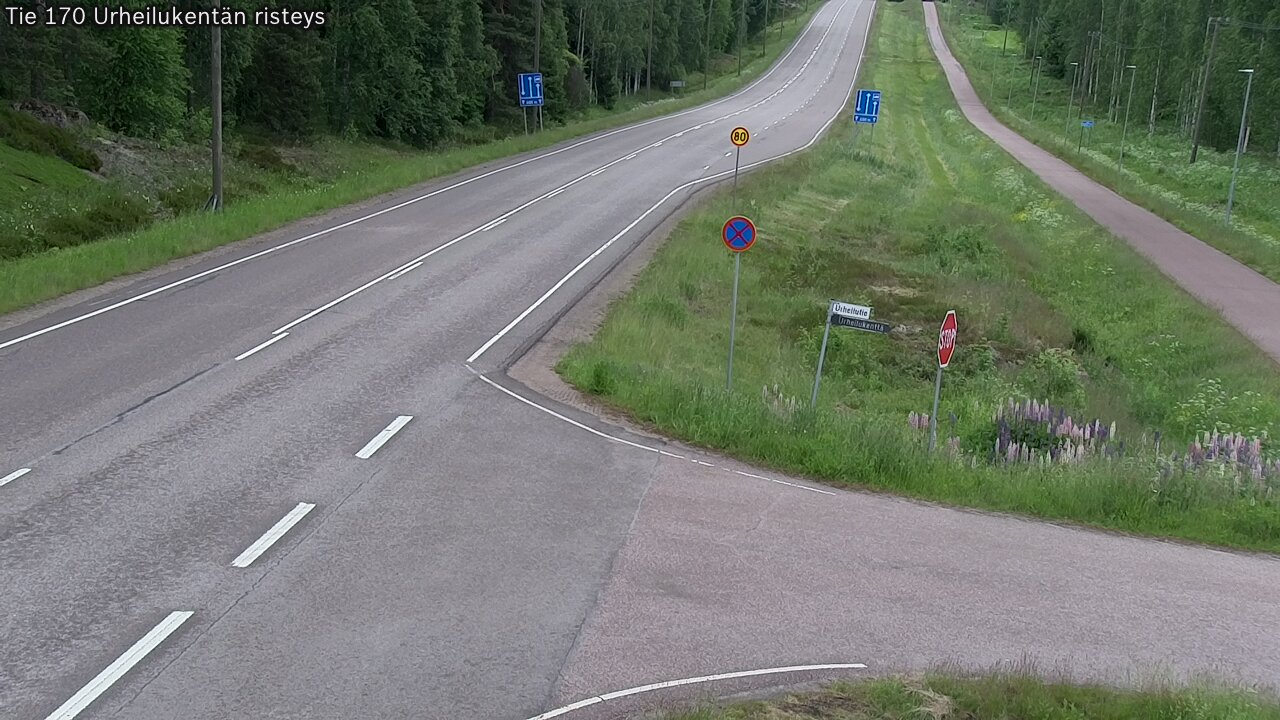 Kelikamerat Kuva Tie 170 Virolahti Urheilukentän risteys, Virolahti, Kymenlaakso