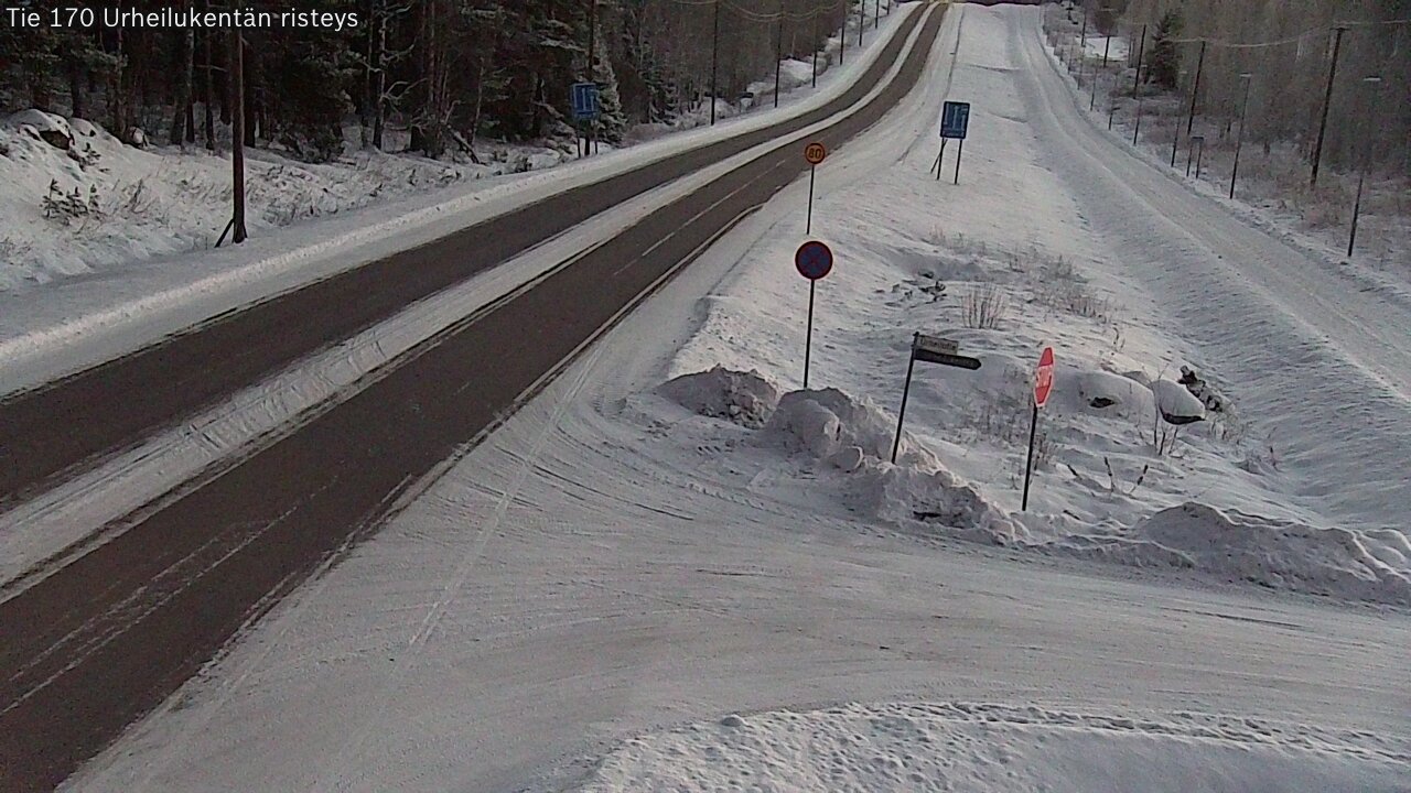 Kelikamerat Kuva Tie 170 Virolahti Urheilukentän risteys, Virolahti, Kymenlaakso