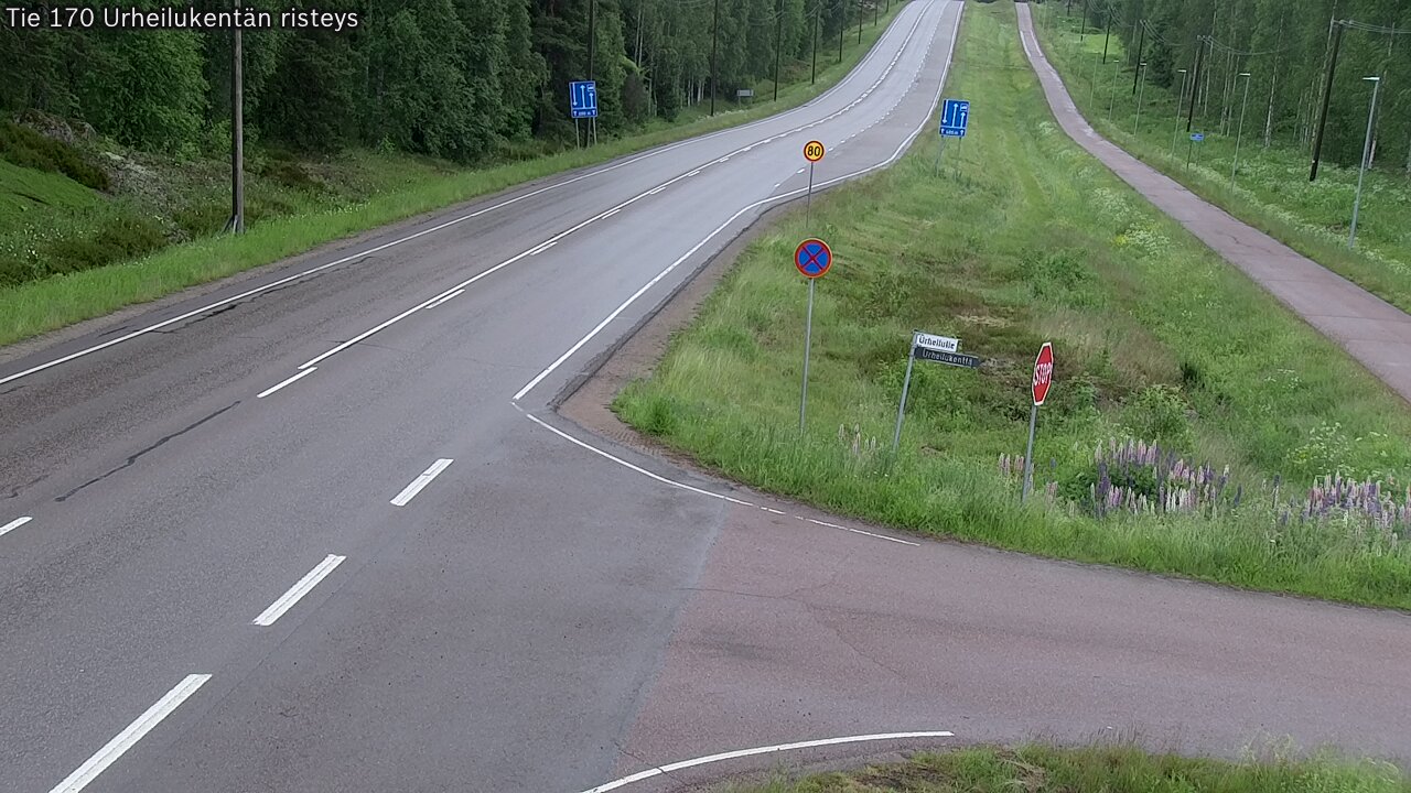 Weather Camera Image Road 170 Virolahti Sports field crossing, Virolahti, Kymenlaakso