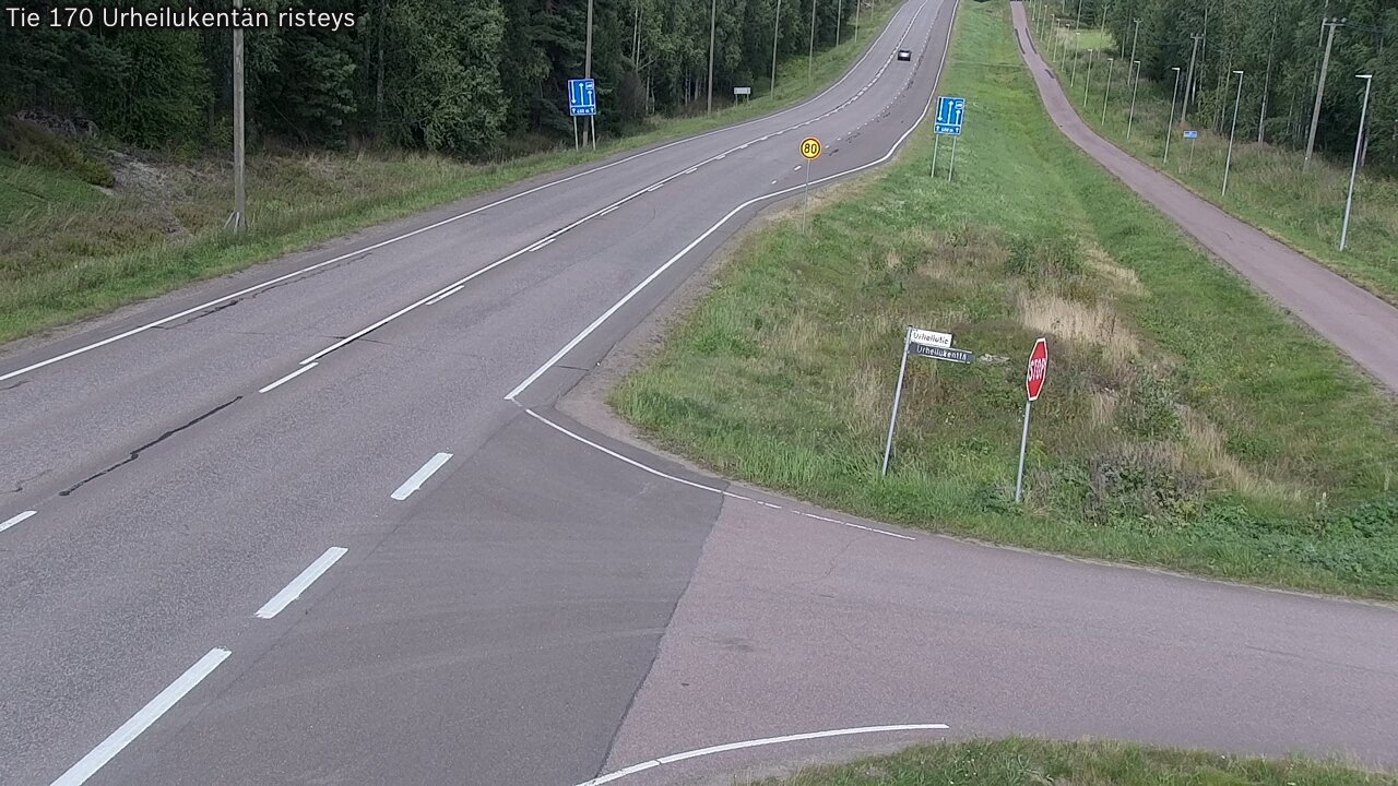 Kelikamerat Kuva Tie 170 Virolahti Urheilukentän risteys, Virolahti, Kymenlaakso
