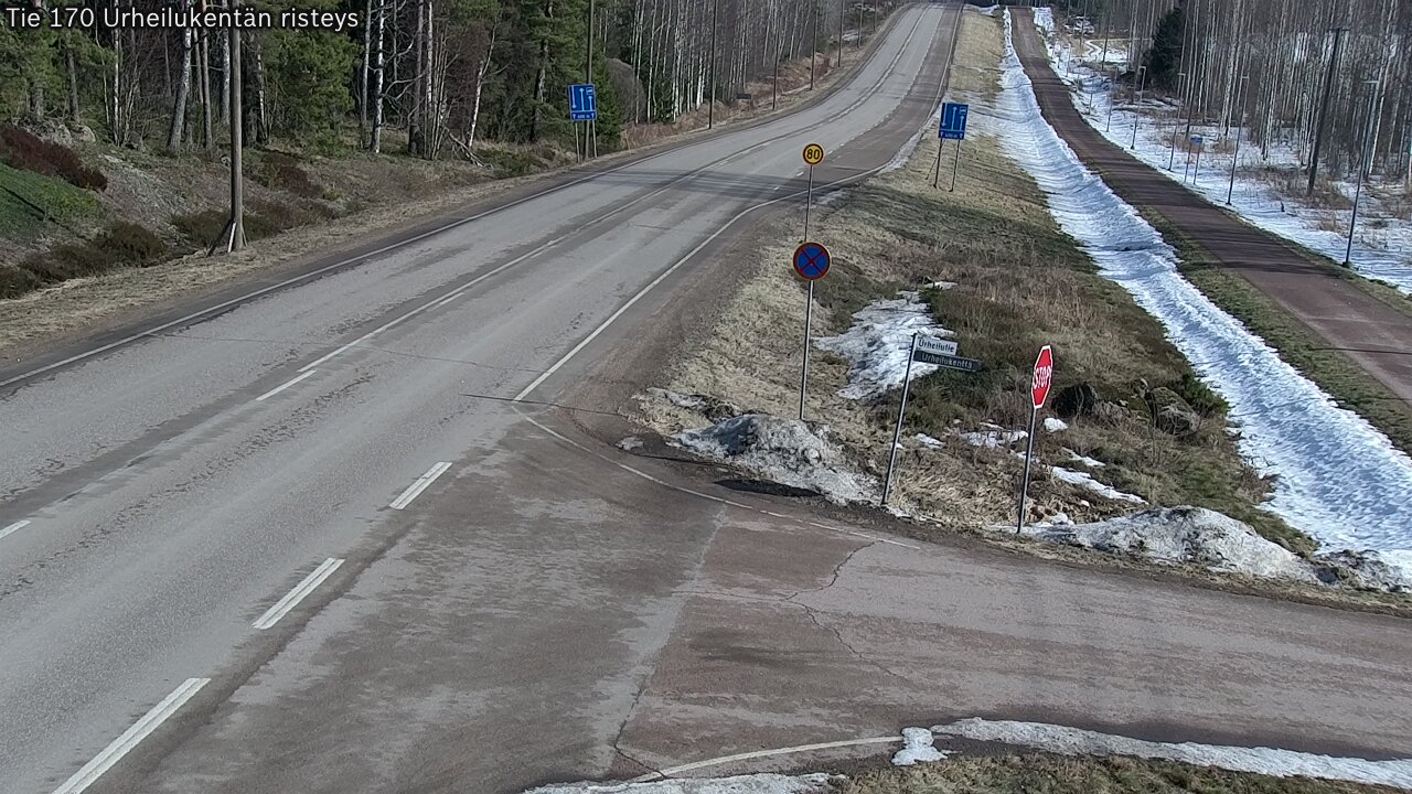 Kelikamerat Kuva Tie 170 Virolahti Urheilukentän risteys, Virolahti, Kymenlaakso