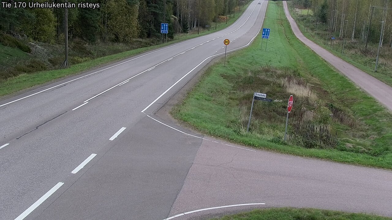 Kelikamerat Kuva Tie 170 Virolahti Urheilukentän risteys, Virolahti, Kymenlaakso