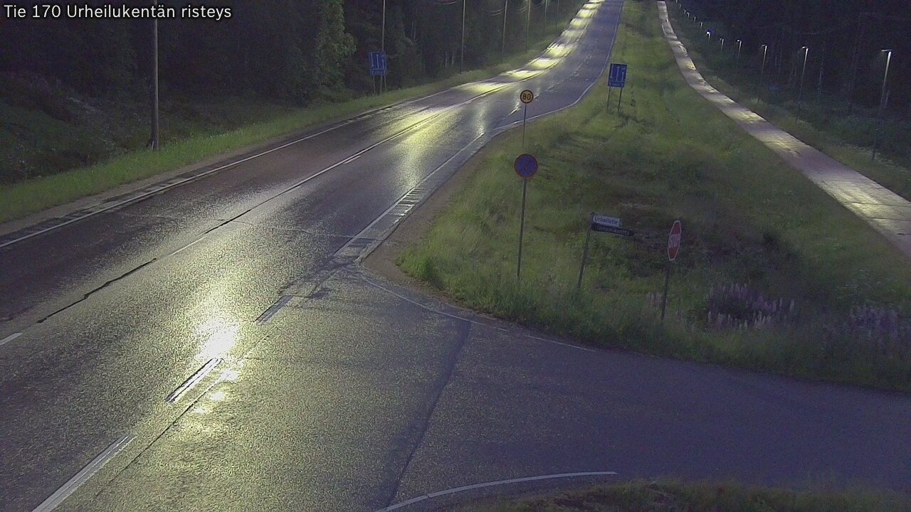 Kelikamerat Kuva Tie 170 Virolahti Urheilukentän risteys, Virolahti, Kymenlaakso
